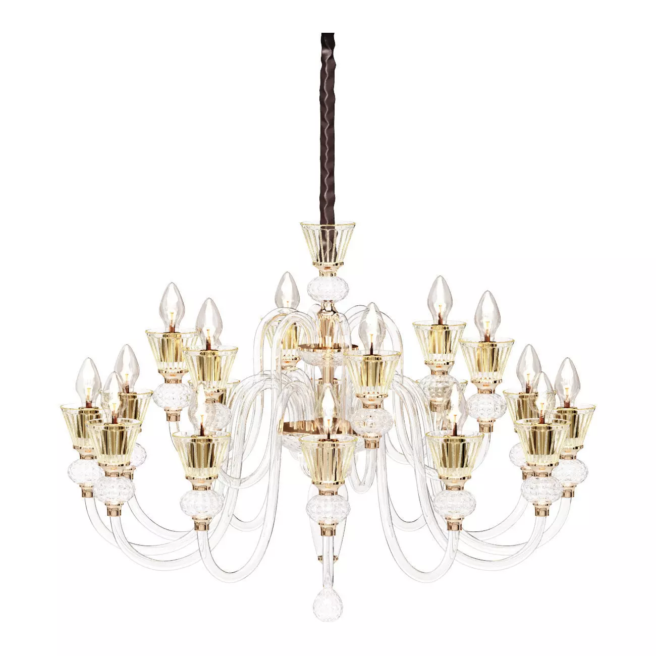 Ideal Lux STRAUSS 18Flg Kristallglas Kronleuchter  140629 3D model_0