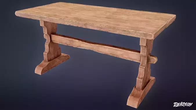 MEDIEVAL - Table 08 - LOW POLY