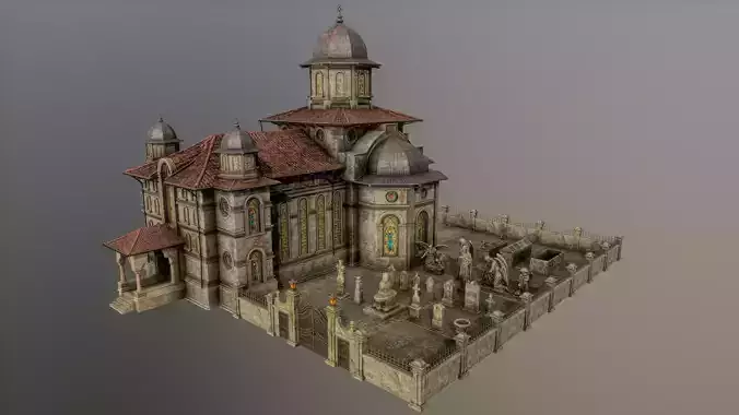 Old Church with GraveYard