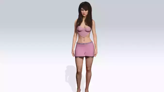 Sexy Character - Fully Rigged 3D