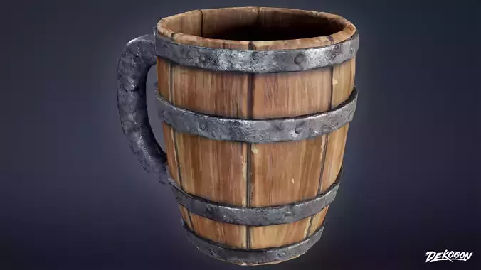 MEDIEVAL - Tankard 01 - LOW POLY