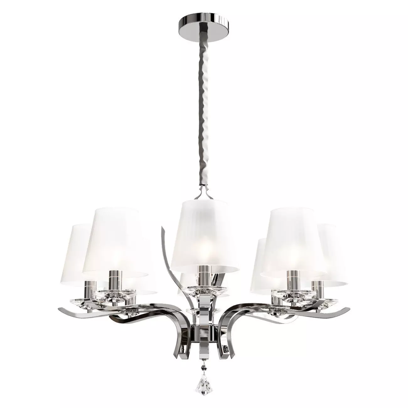 Chandeliers on a chain Vitaluce Chandelier v5248 8 8xe14 3D model_0