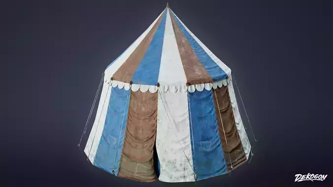 MEDIEVAL - Tent 01 - LOW POLY