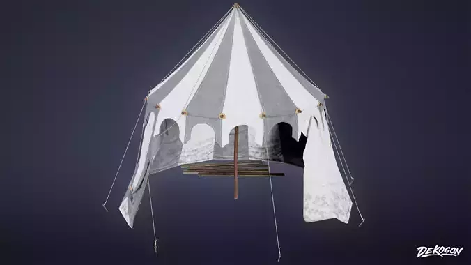 MEDIEVAL - Tent 03 - LOW POLY