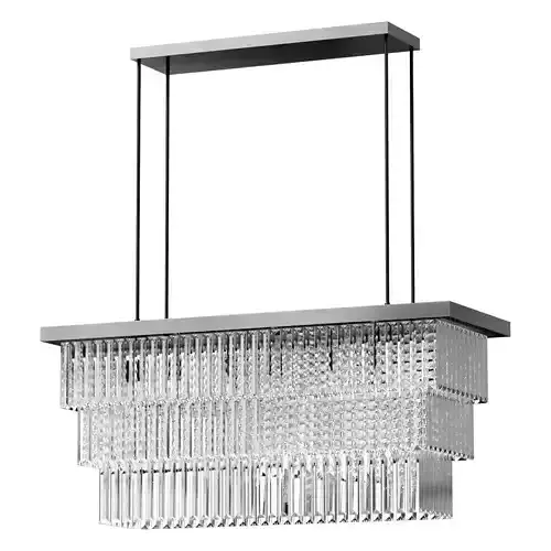 Pendant chandelier chrome Odeon L80