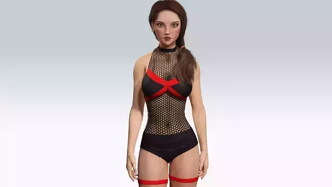 Sexy Character - Fully Rigged 3D model