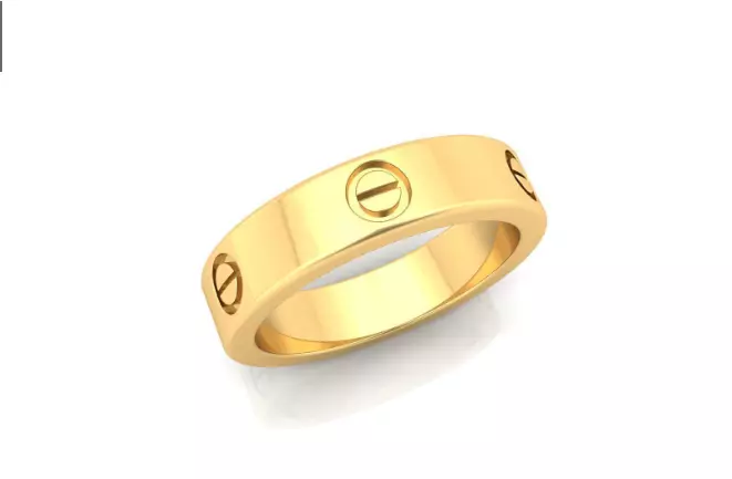 Ring Gold cart Free 3D print model