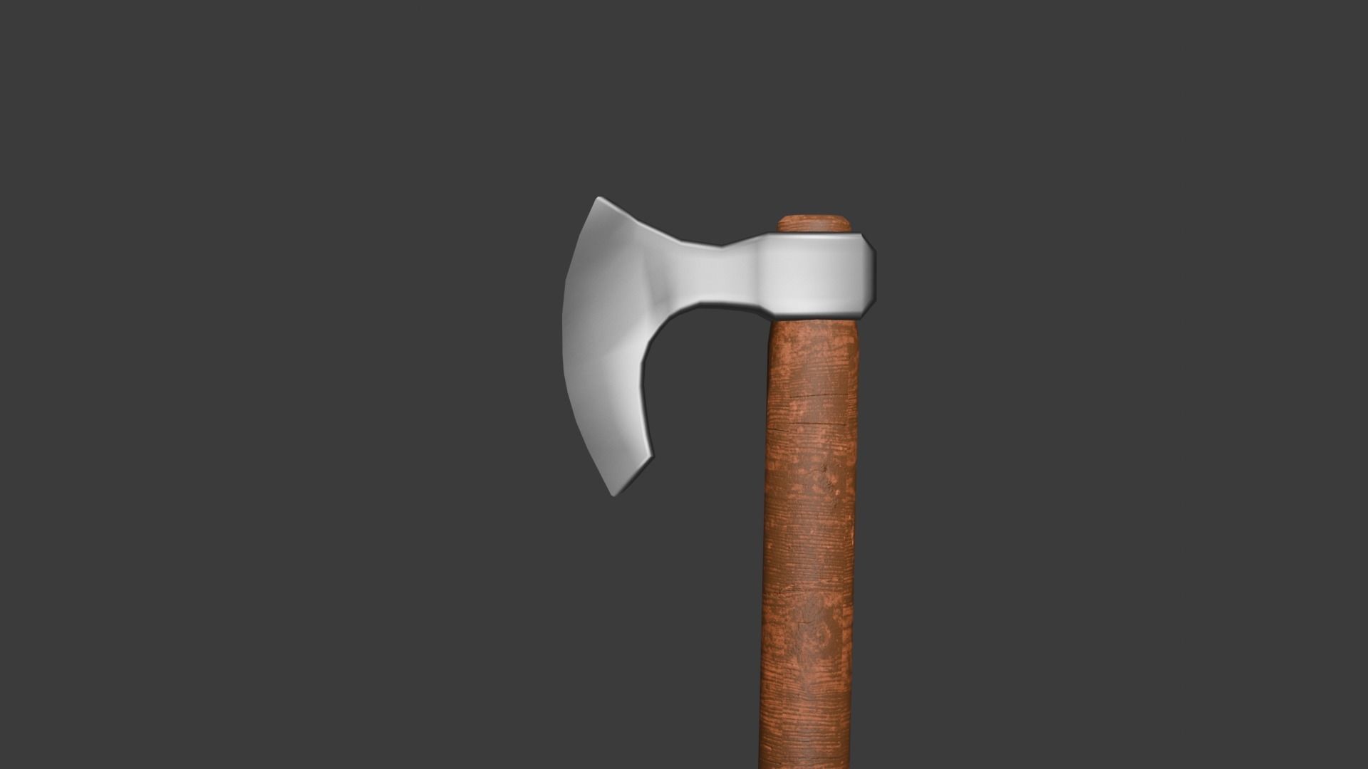 Battle Axe  Free low-poly 3D model_3