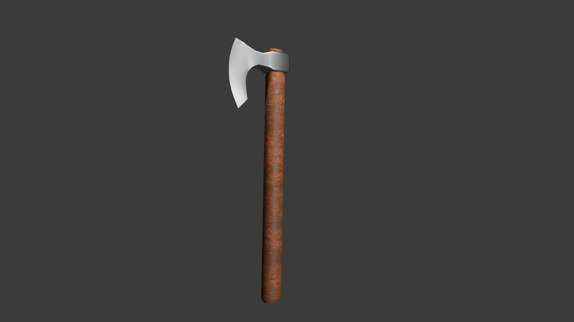 Battle Axe  Free low-poly 3D model_1