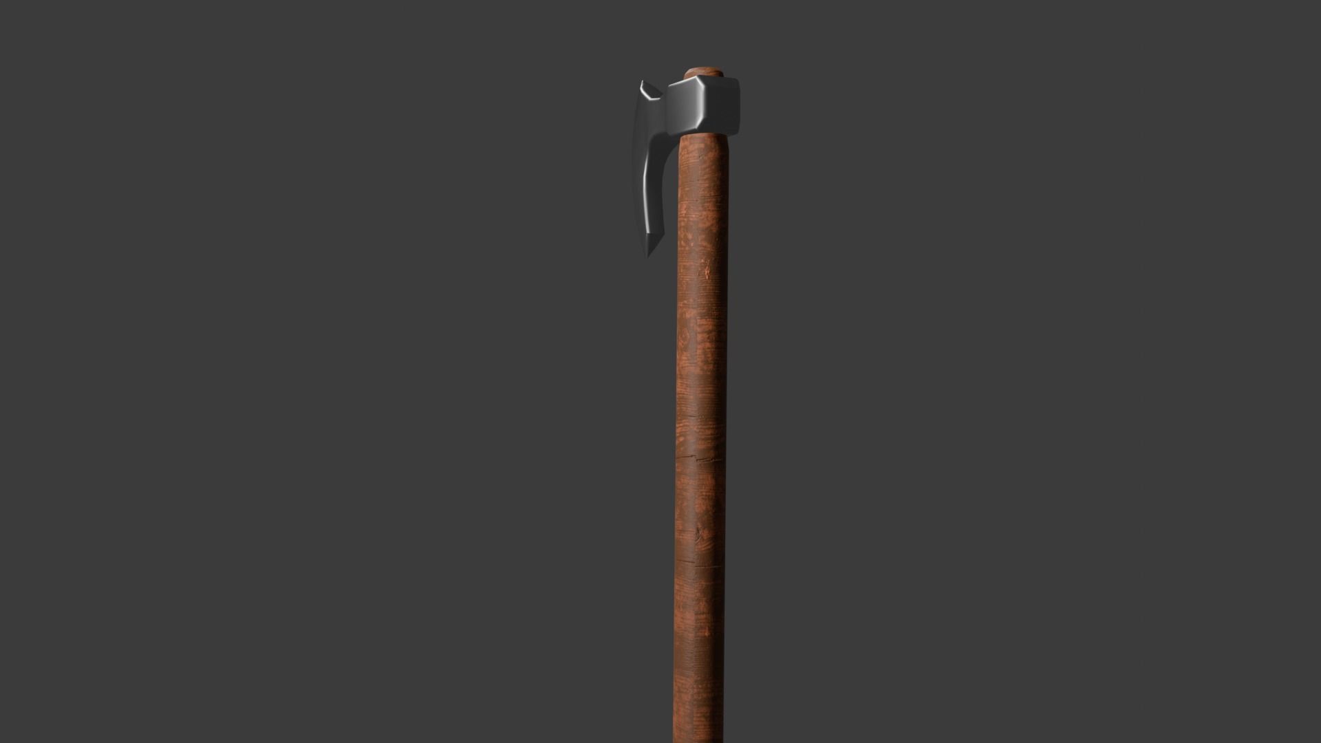 Battle Axe  Free low-poly 3D model_4