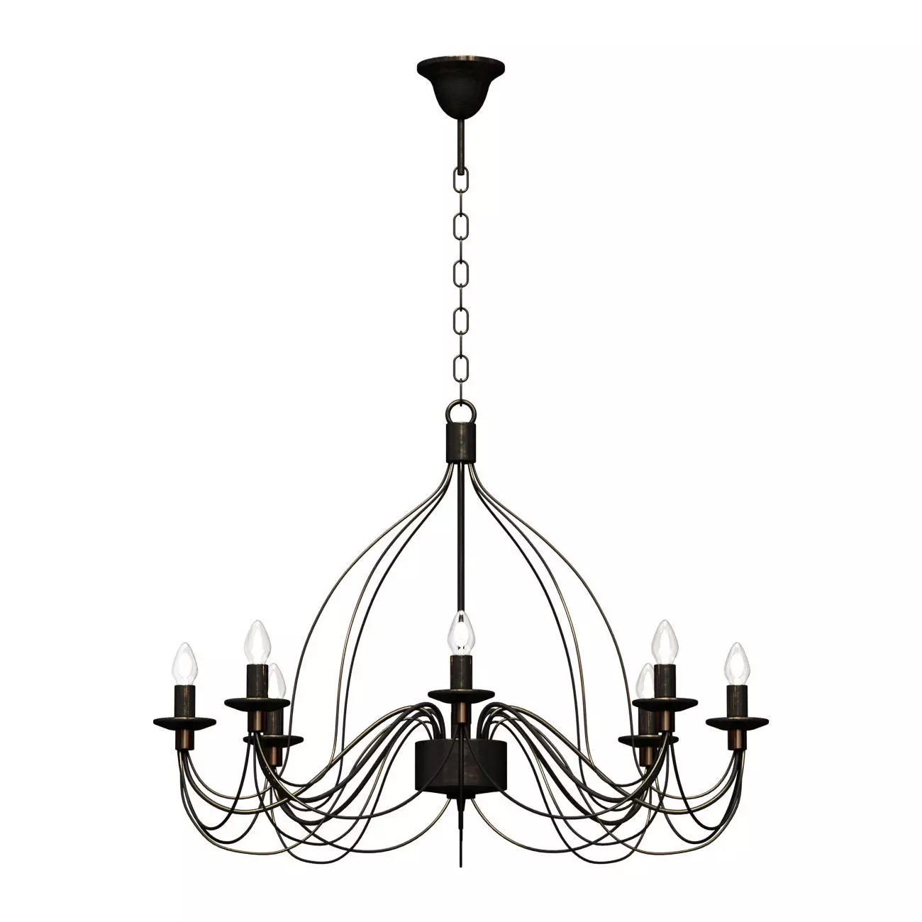 Hanging Chandelier Aurora Castle 10010-5L 3D model_0