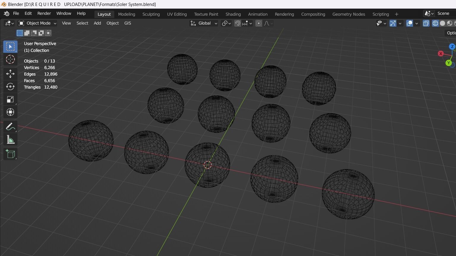Low Poly Planets Low-poly 3D model_1