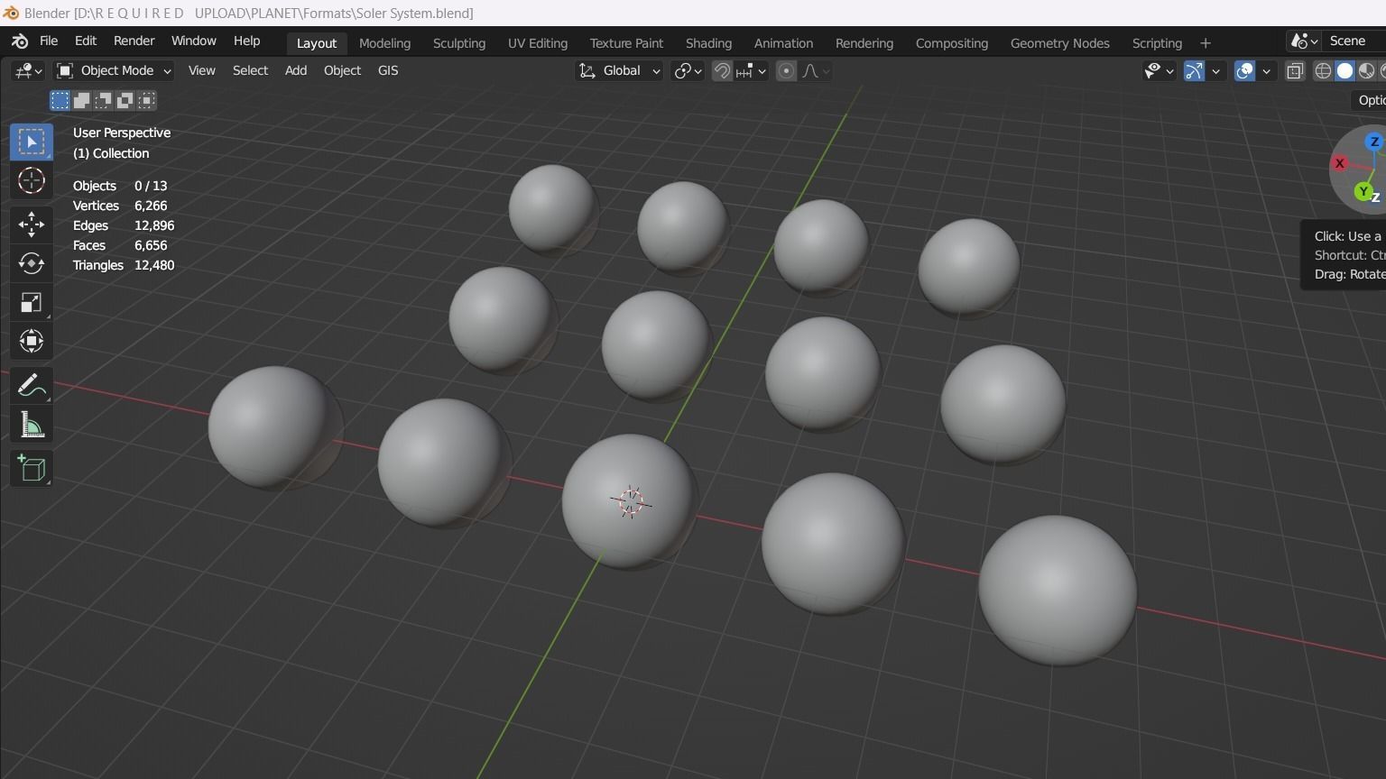 Low Poly Planets Low-poly 3D model_11