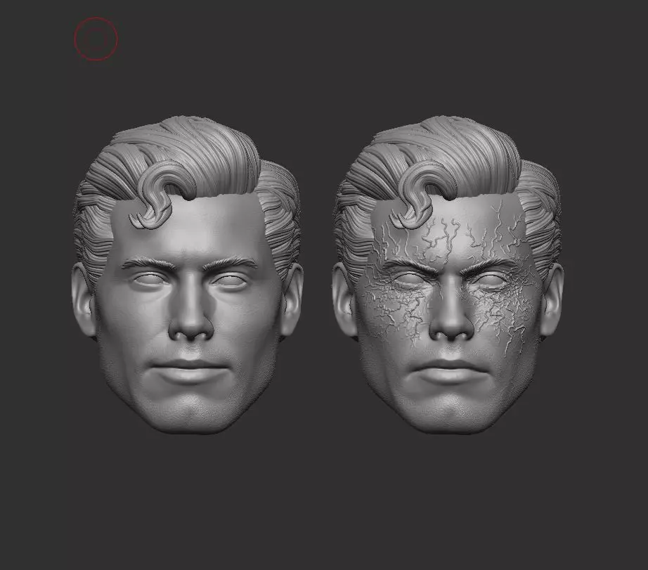 KTJL Superman Headsculpt for Action Figures 3D print model_0