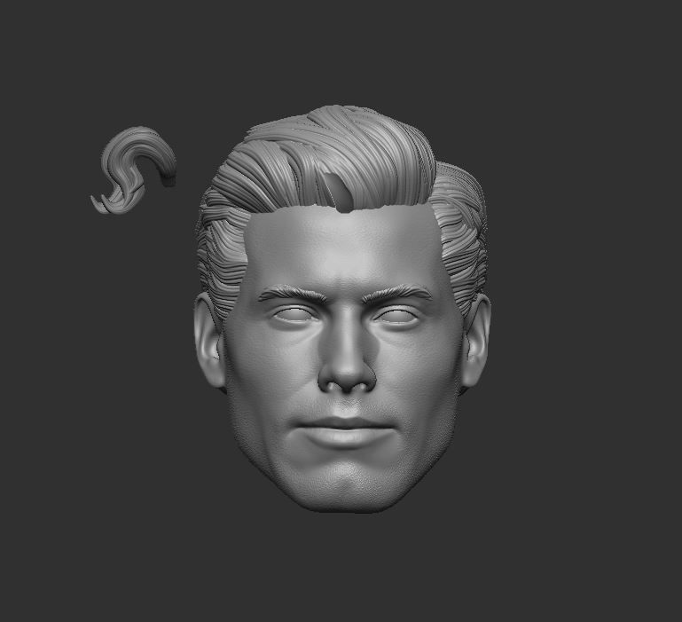 KTJL Superman Headsculpt for Action Figures 3D print model_4