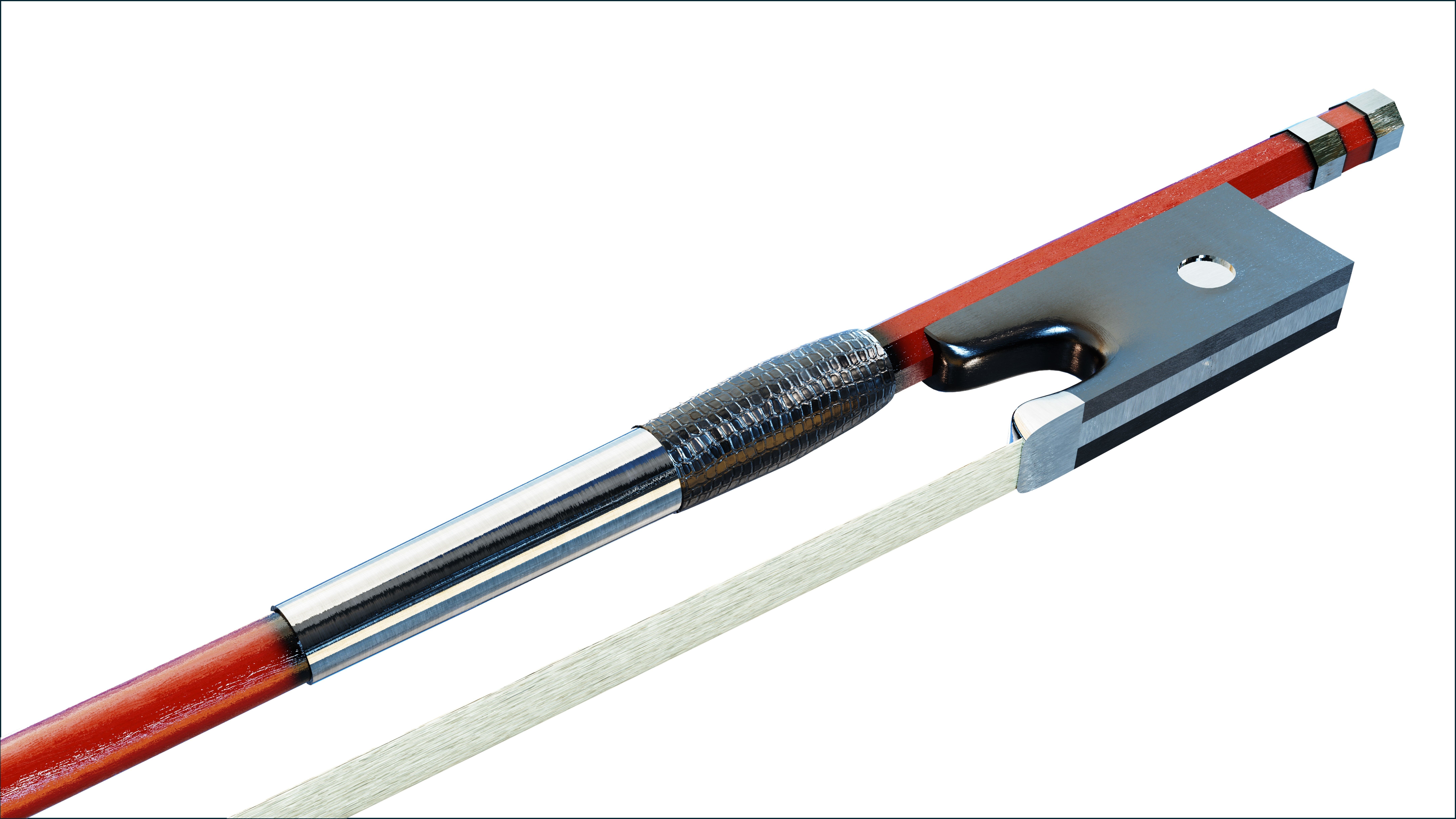 Violin and Bow Full size 3D model_6