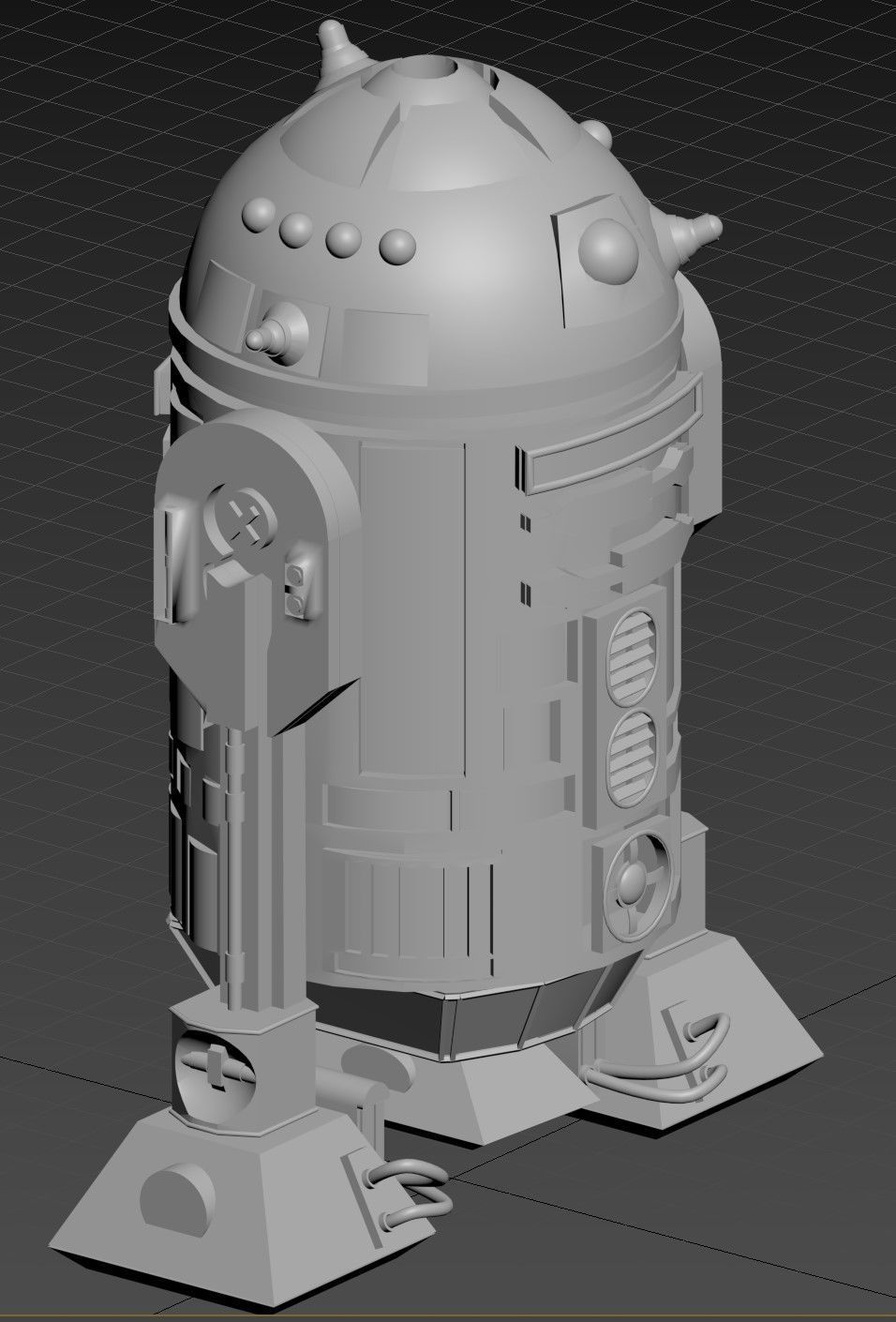 R2D2 Adaptacion  Free 3D model_1