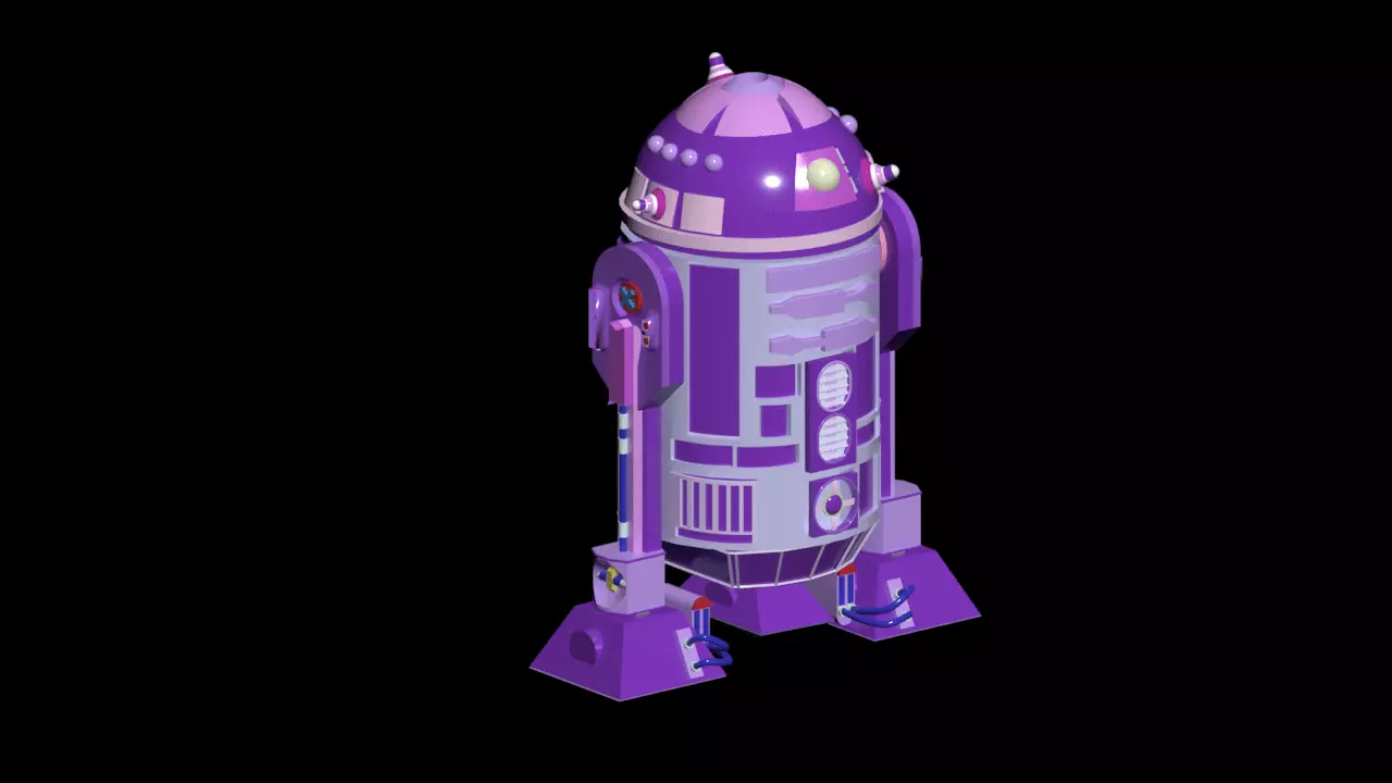 R2D2 Adaptacion  Free 3D model_0