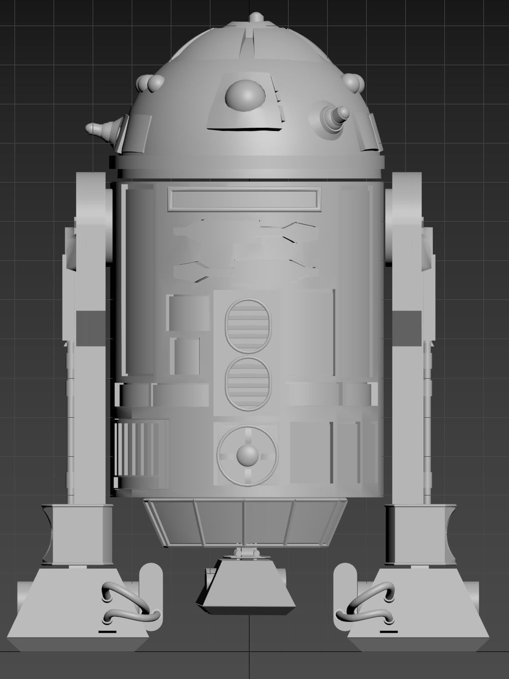 R2D2 Adaptacion  Free 3D model_2