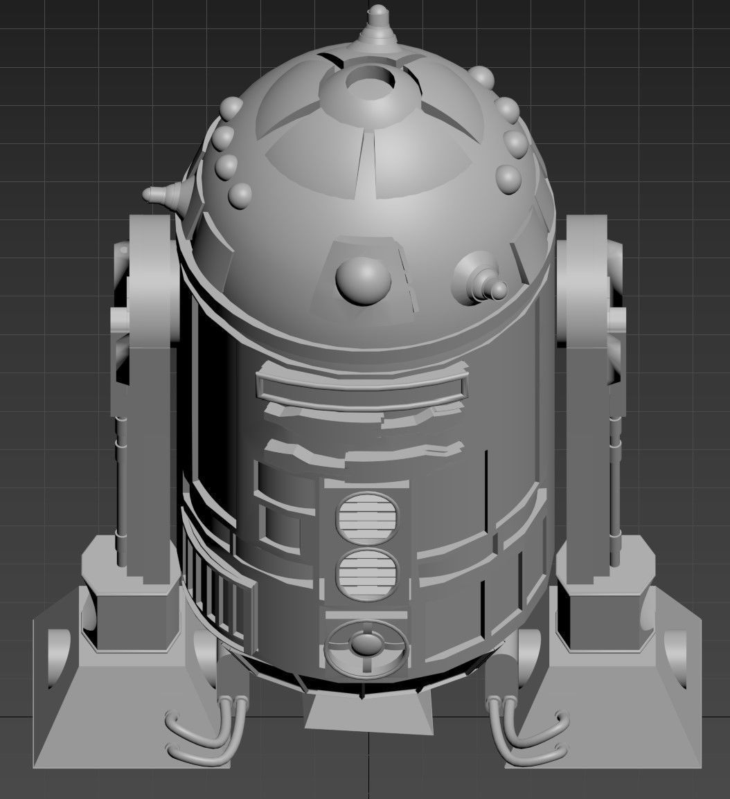 R2D2 Adaptacion  Free 3D model_3