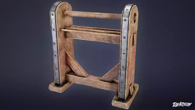 MEDIEVAL - Tool Holder 01 - LOW POLY
