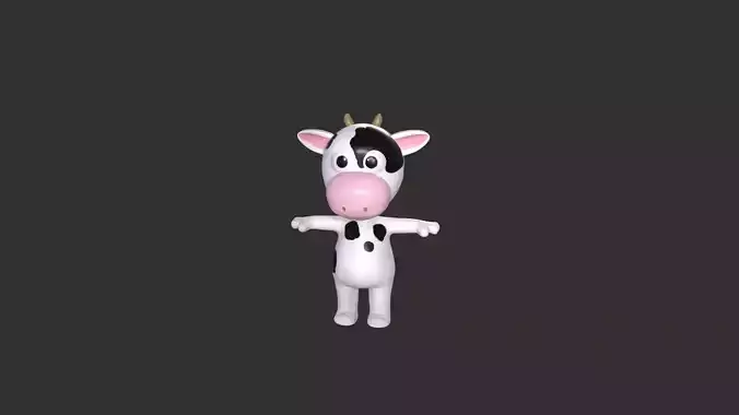 Cartoon 002 Character Cow Cute