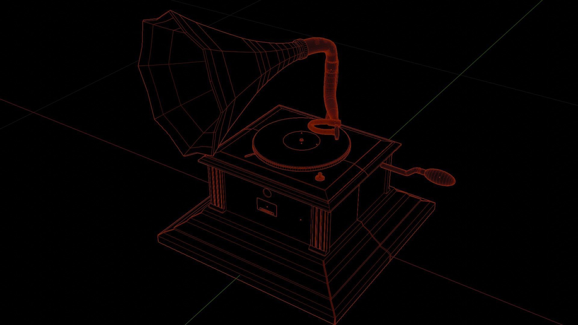 Victrola 3D model_10