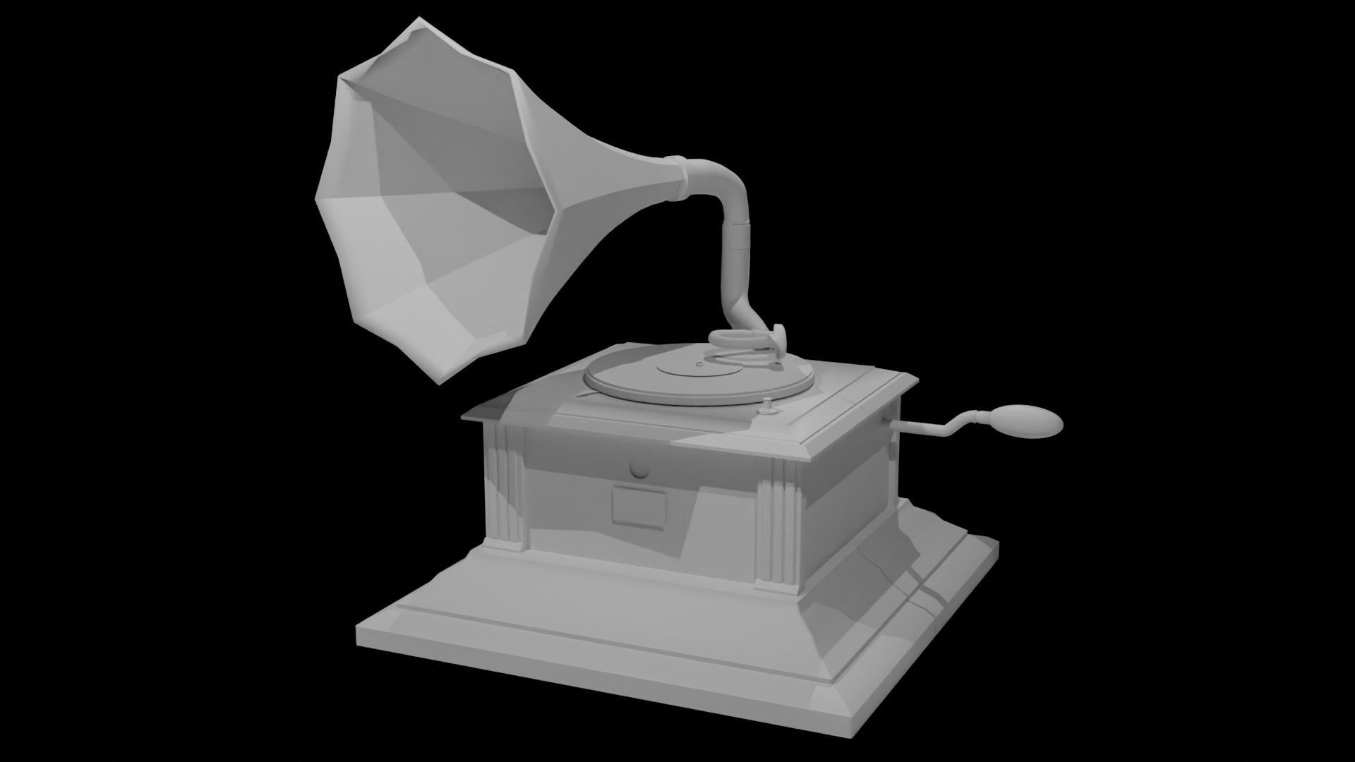 Victrola 3D model_8