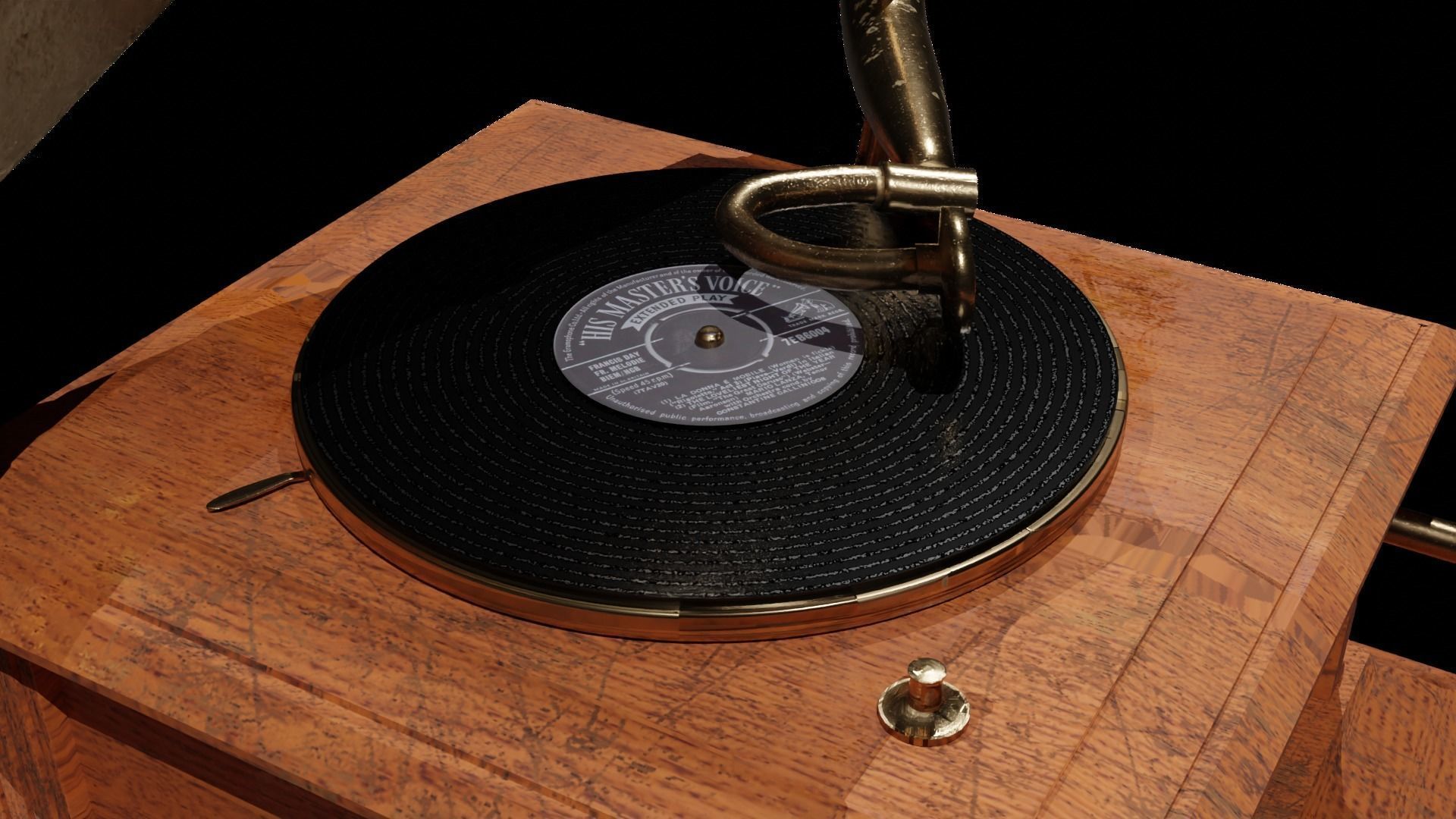 Victrola 3D model_6