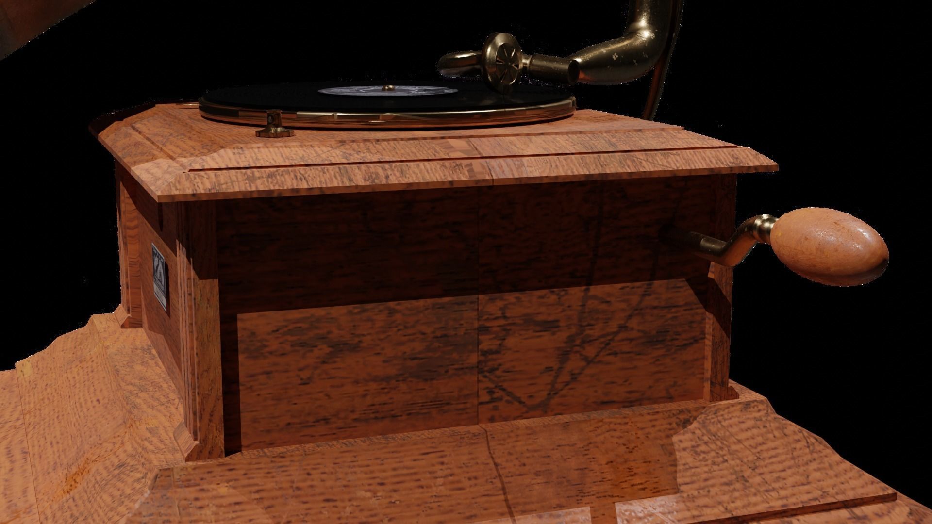 Victrola 3D model_4