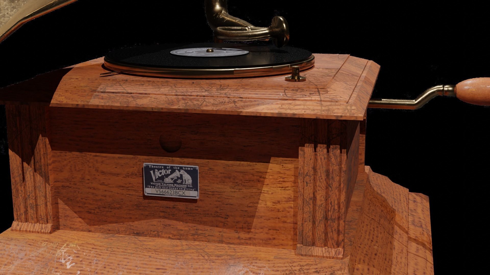 Victrola 3D model_3