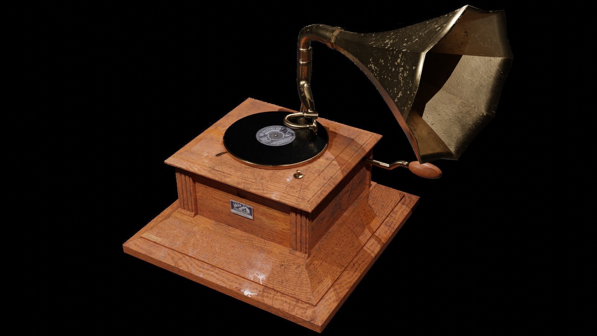 Victrola 3D model_1