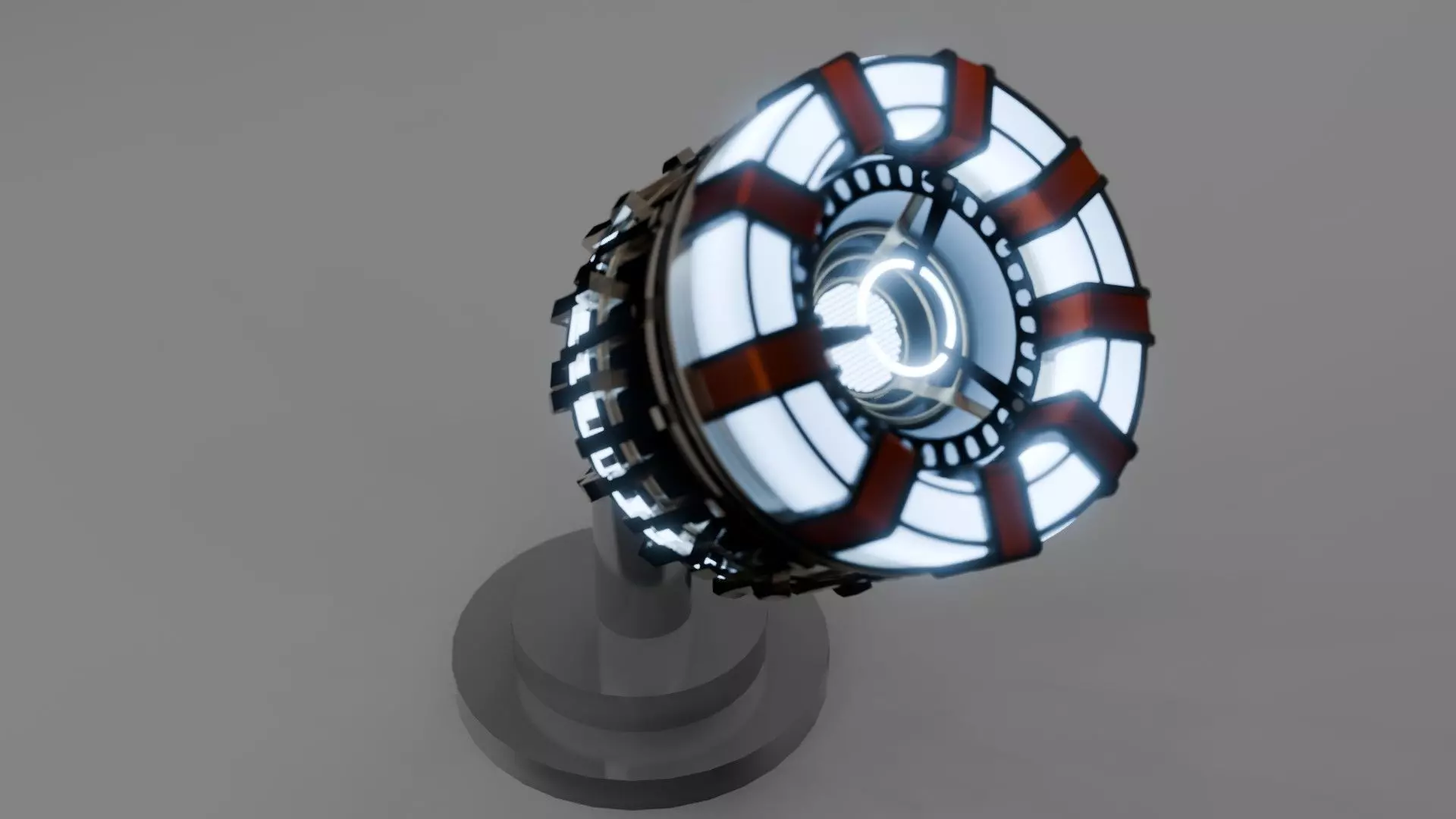 Tony Stark Heart Iron Man Arc Reactor 3D Model 3D model_0