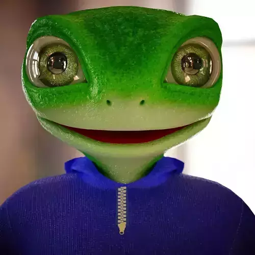 a character that looks like a frog or lizard