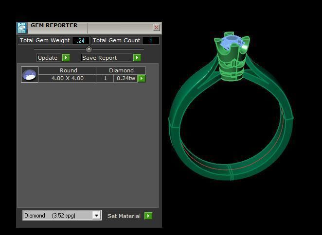 solitair ring 3D print model_15