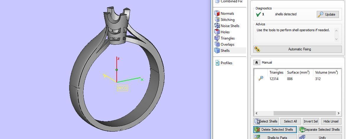 solitair ring 3D print model_18