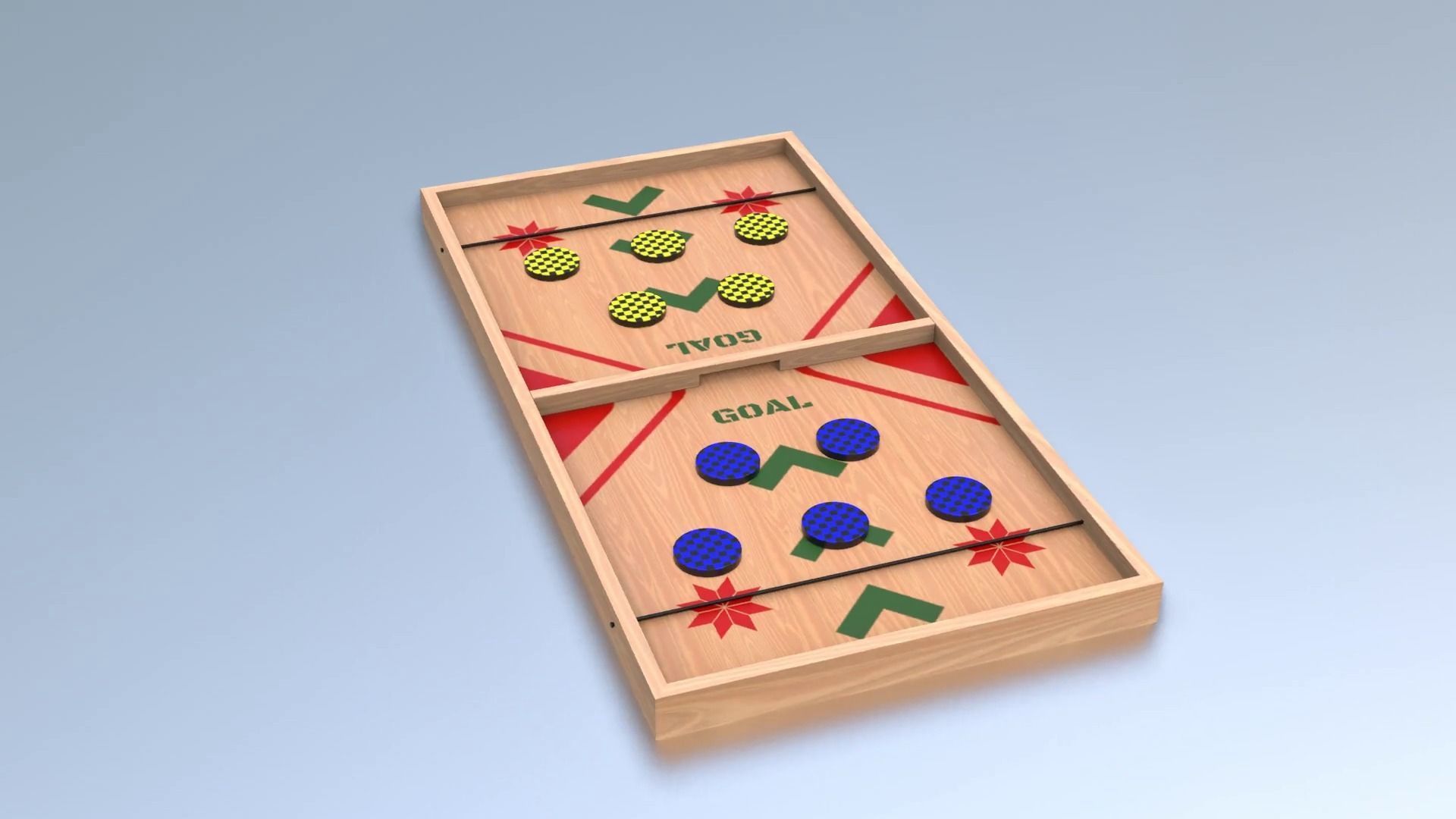 Pucket - String Hockey Low-poly 3D model_8