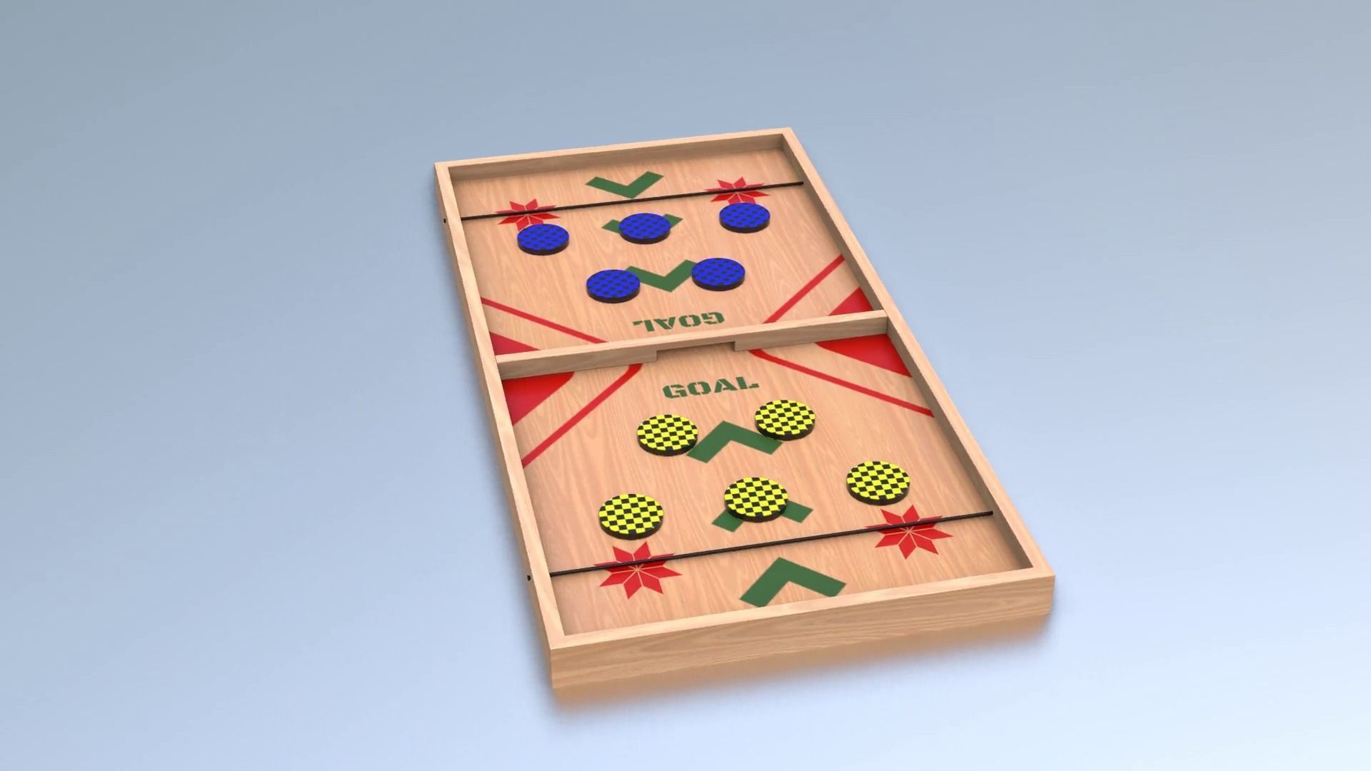 Pucket - String Hockey Low-poly 3D model_4