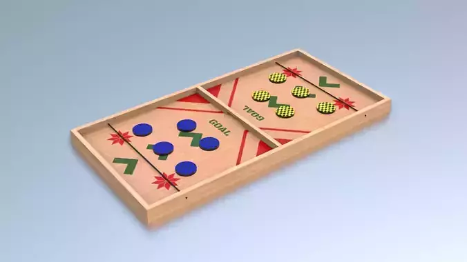 Pucket - String Hockey Low-poly 3D model Pucket - String Hockey Low-poly 3D model