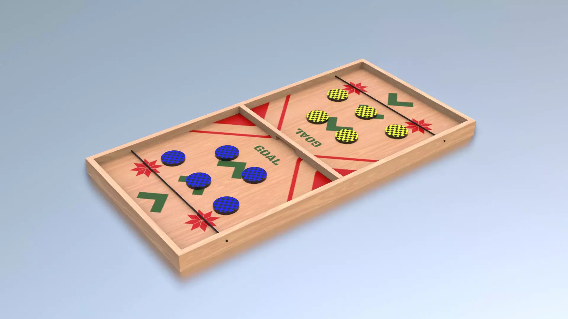 Pucket - String Hockey Low-poly 3D model_0