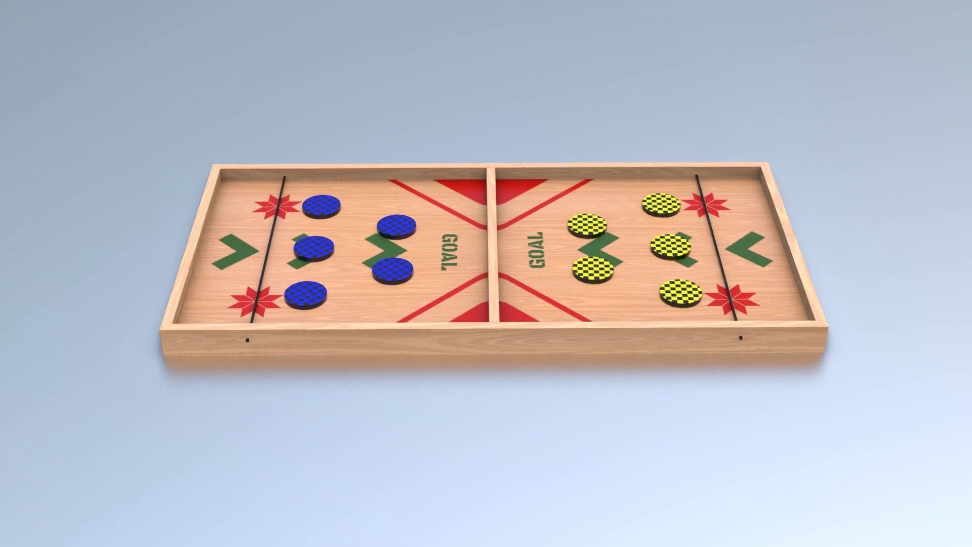 Pucket - String Hockey Low-poly 3D model_2