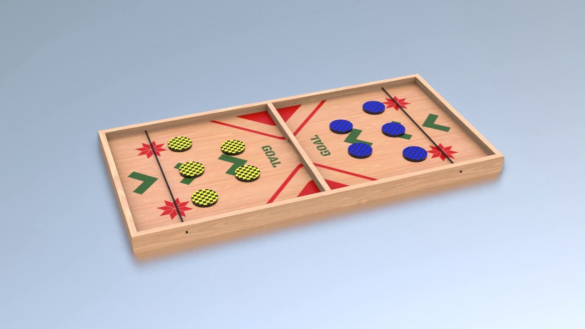 Pucket - String Hockey Low-poly 3D model_6