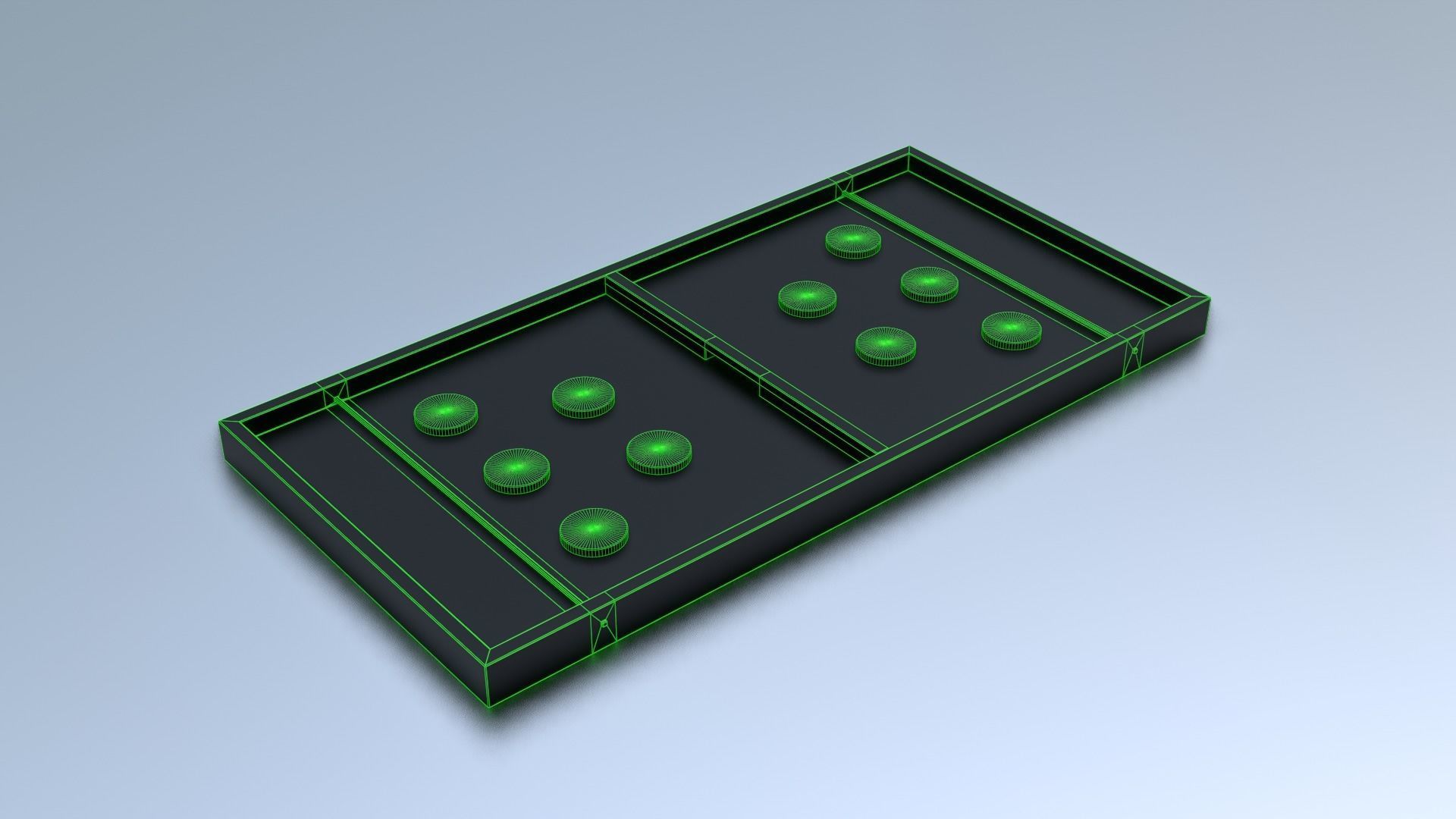 Pucket - String Hockey Low-poly 3D model_9