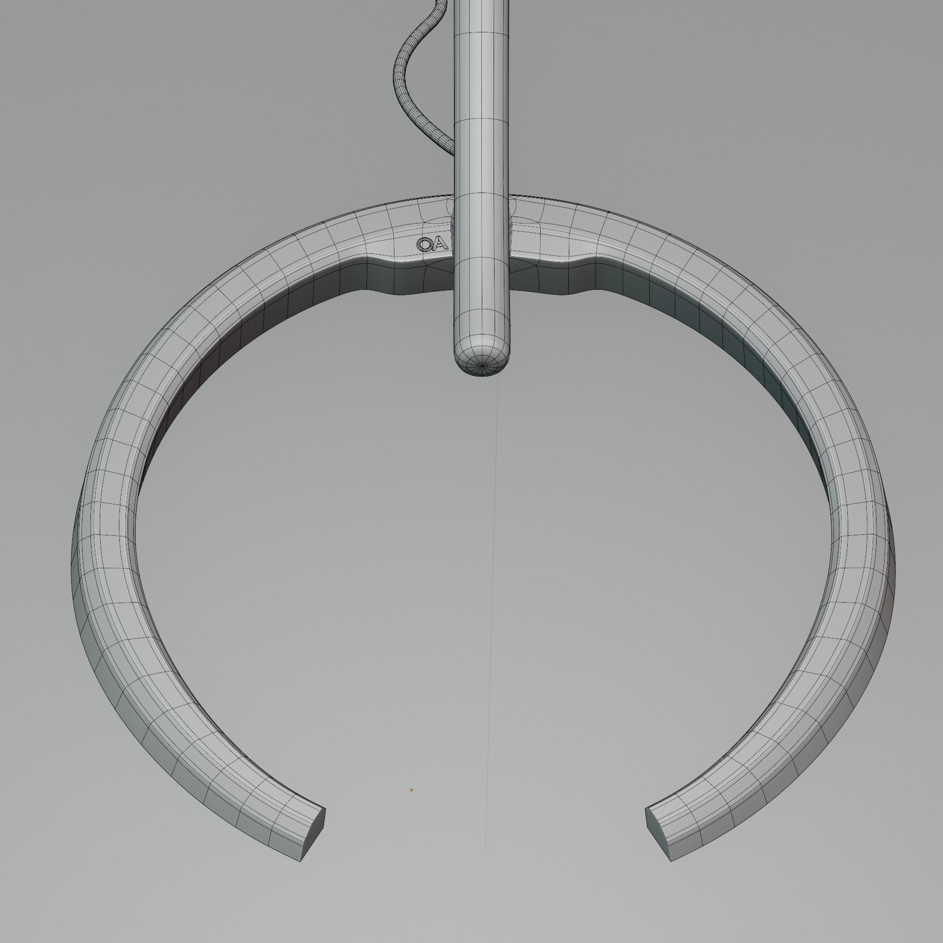Floor Lamp Vol 001 Crescent 3D model_8