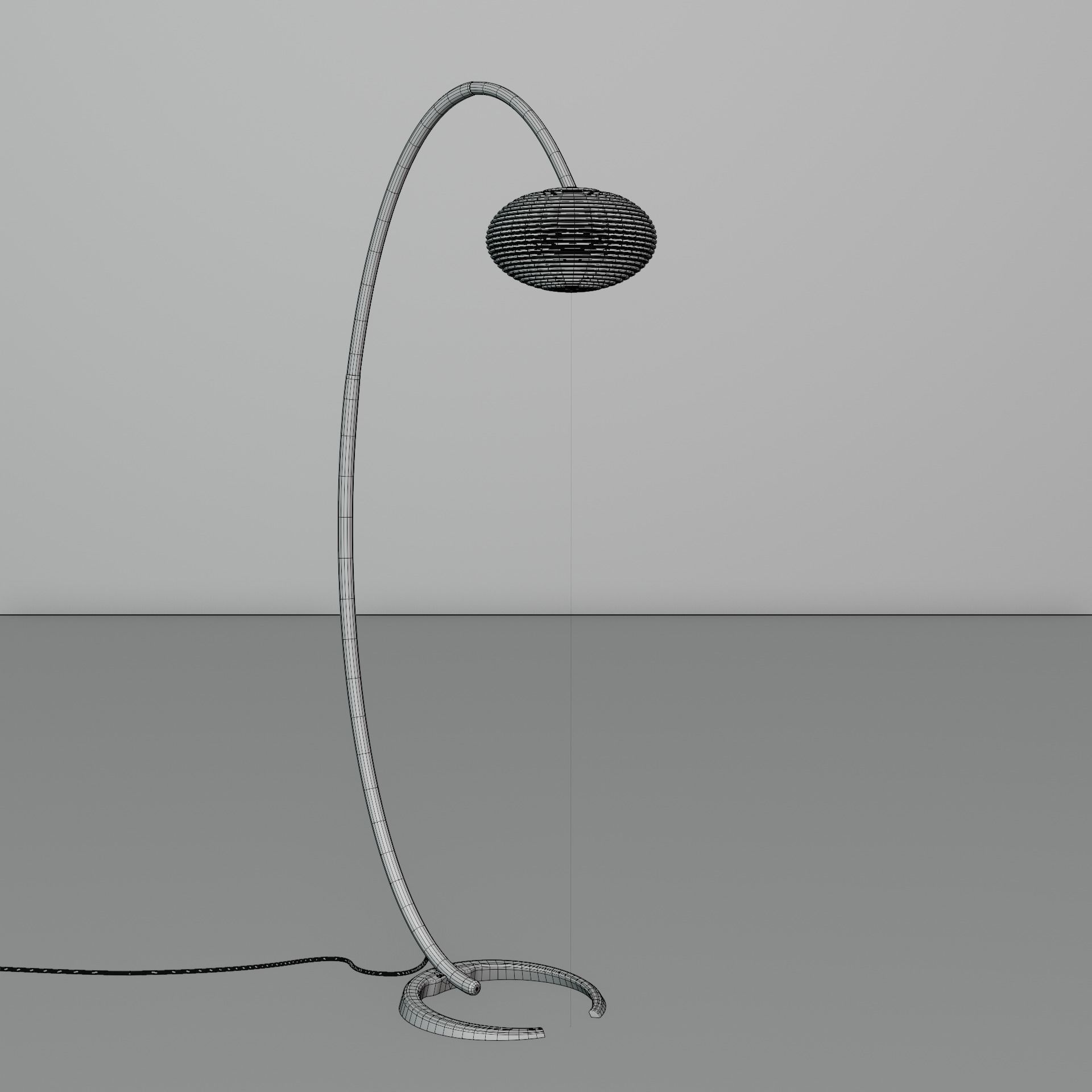 Floor Lamp Vol 001 Crescent 3D model_5