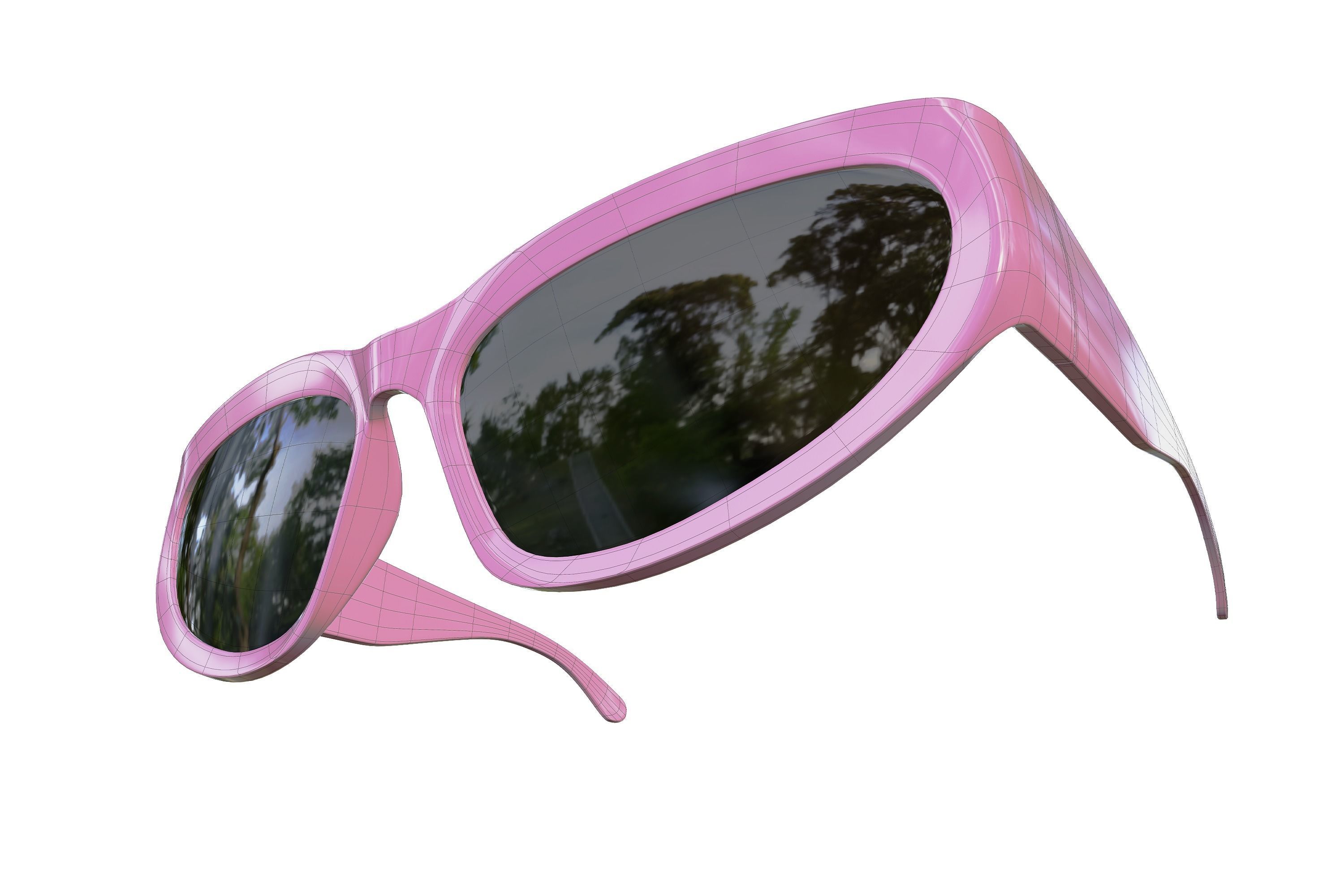 Wrap Sunglasses 3D model_14