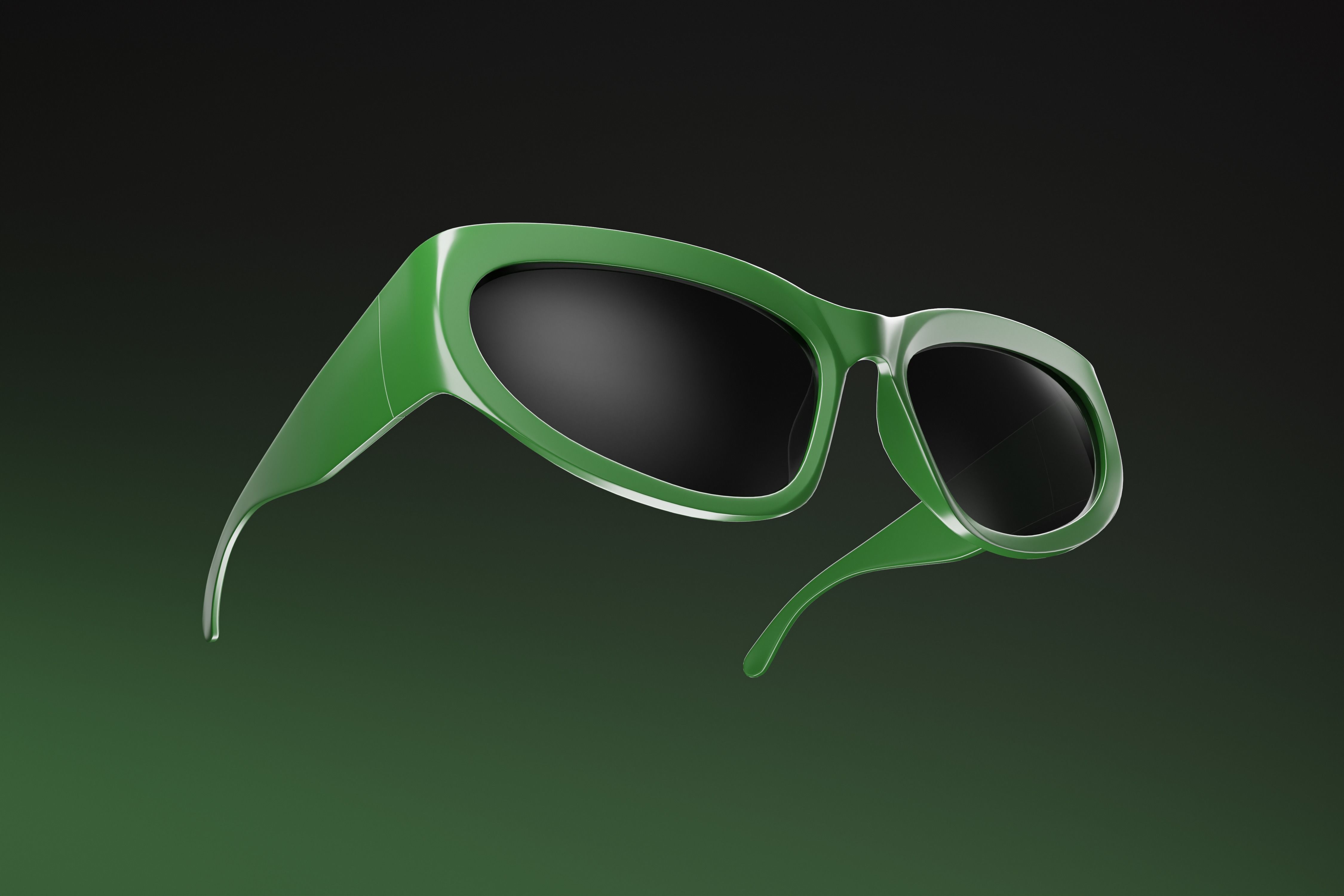 Wrap Sunglasses 3D model_2