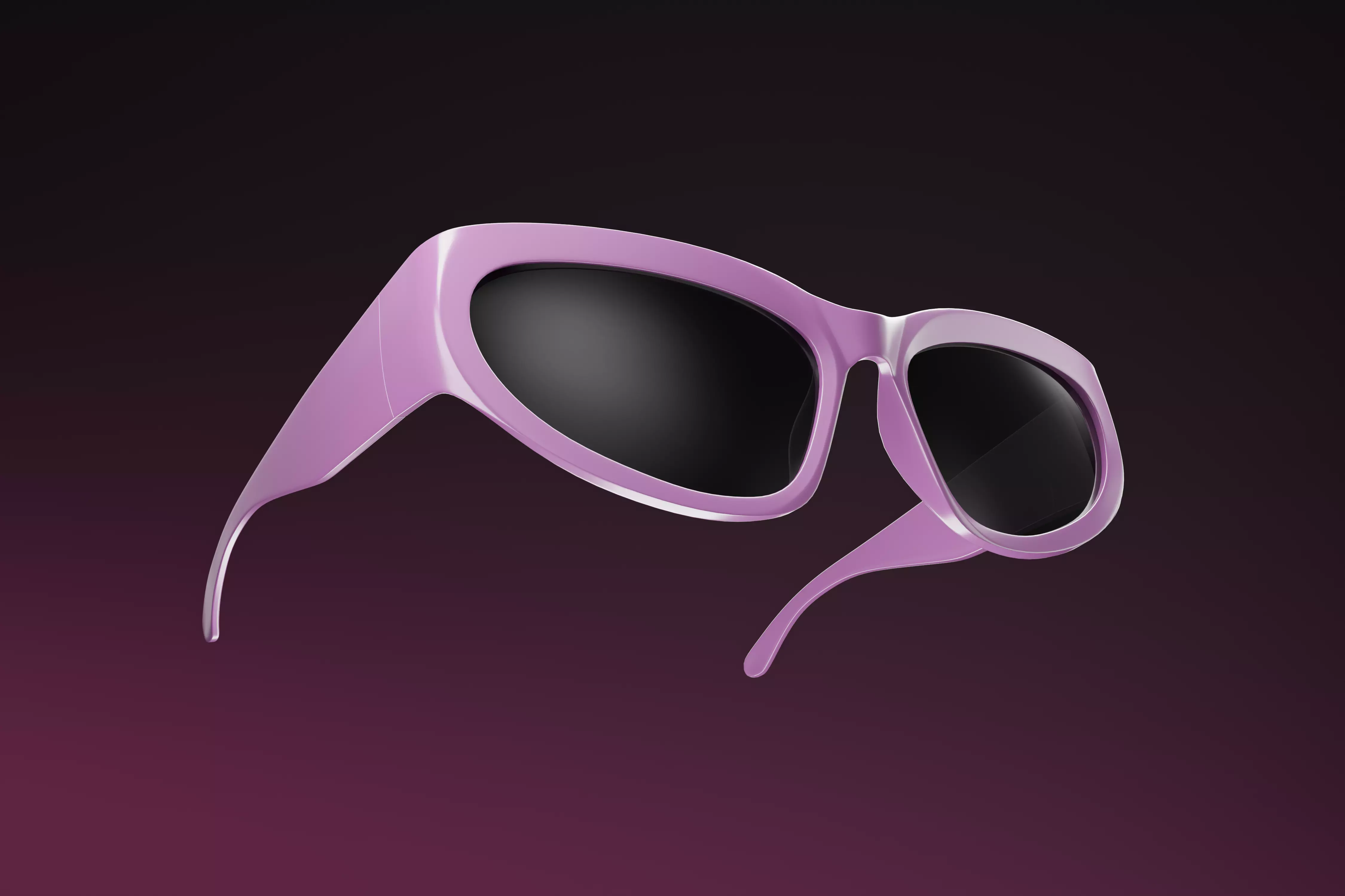 Wrap Sunglasses 3D model_0