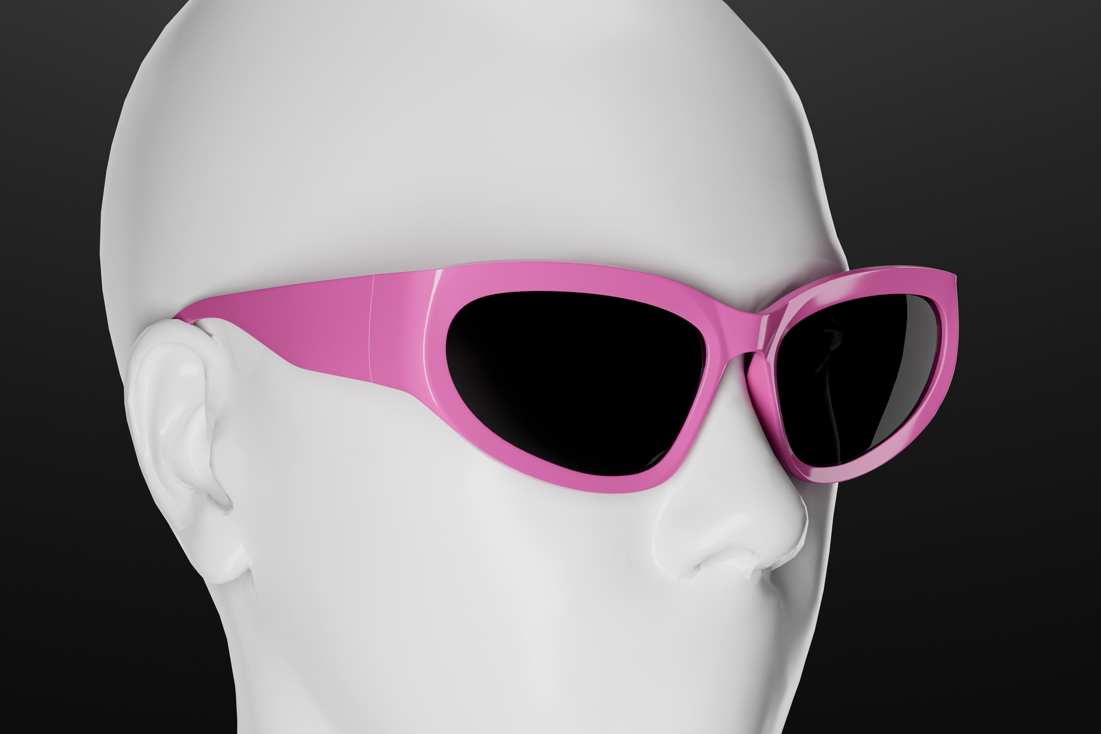 Wrap Sunglasses 3D model_1