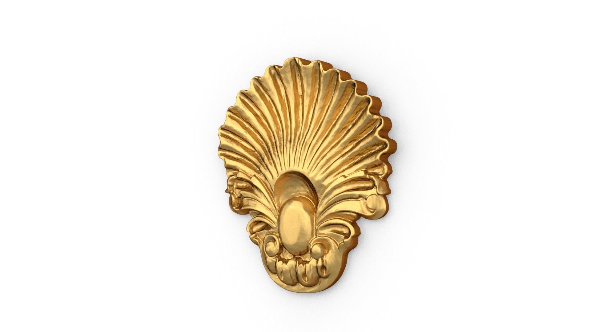 Classic carved decor ornament 476 3D print model_2